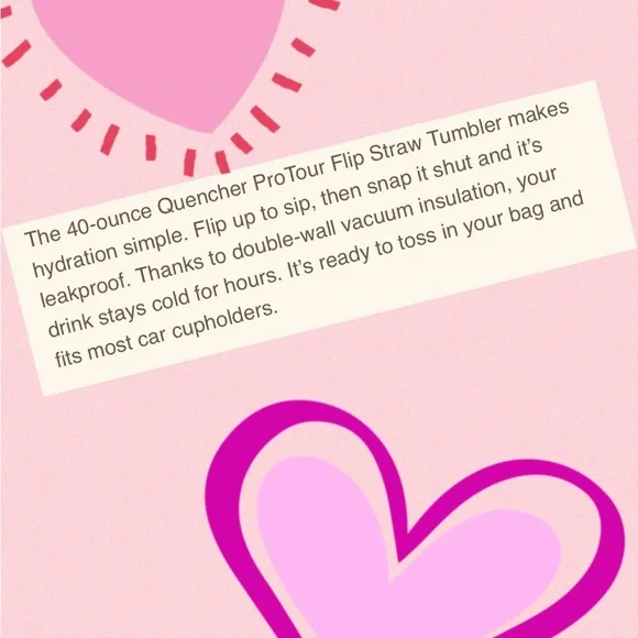 Stanley White and Pink Quencher ProTour Tumbler - Picture 6 of 12